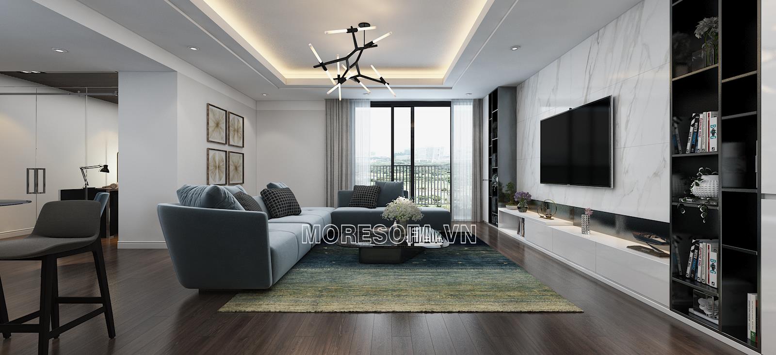 Thiết kế nội thất phòng khách cao cấp