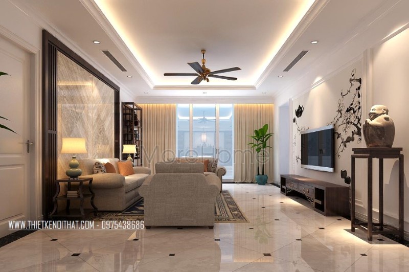 Mẫu thiết kế nội thất đẹp tinh têcho nhà ống phong cách gỗ Việt