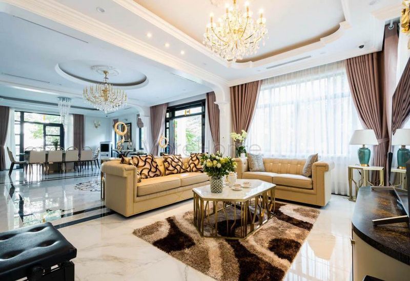 Sự độc đáo của từng đường nét trên sofa phòng khách đã tạo nên một nét cá tính riêng biệt, không thể nhầm lẫn.